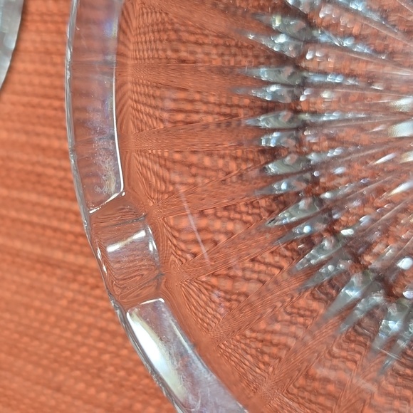 Val St Lambert Crystal Ashtray Set - Picture 8 of 8